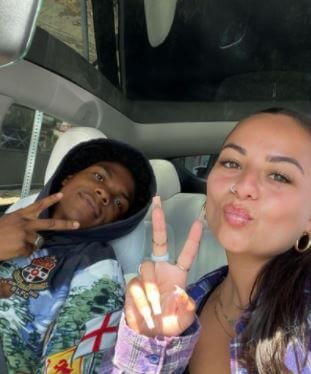 Sammie Cimarelli with her boyfriend Spence Moore II.